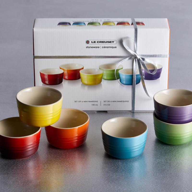 Rainbow ramekin mini 6 stk