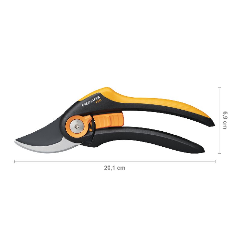 Plus™ beskjæringssaks P541 21 cm svart/oransje