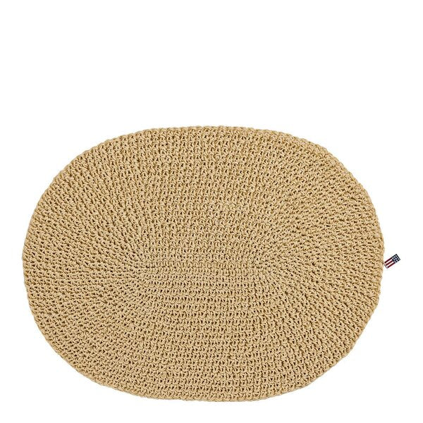 Bordbrikke oval 35x45 cm strå