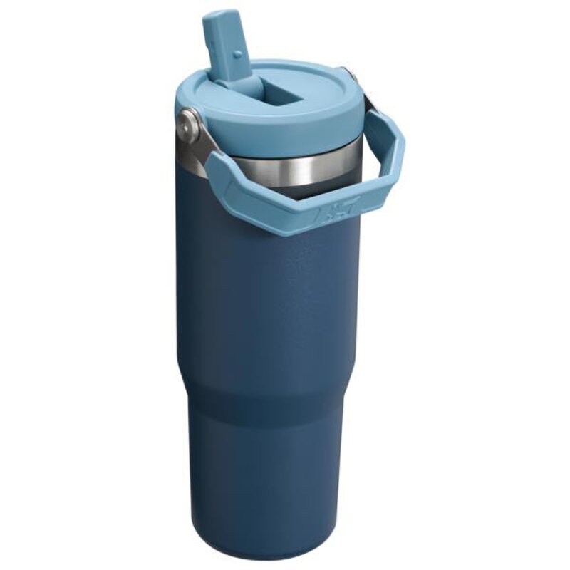 Iceflow flip straw tumbler termoflaske 0,89L blå