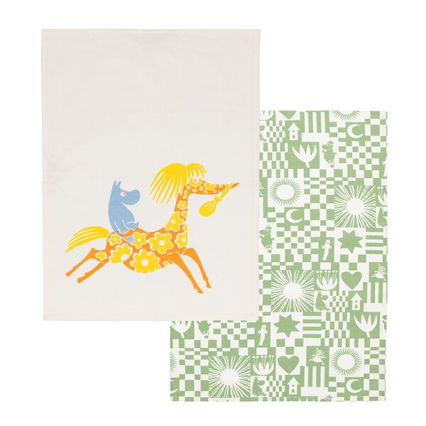 Mummi Fest kjøkkenhåndkle 50x70 cm grønn