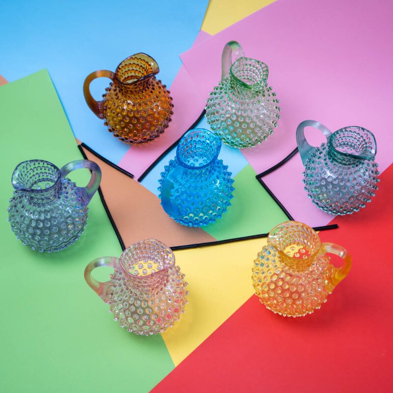 Hobnail karaffel 2L azure