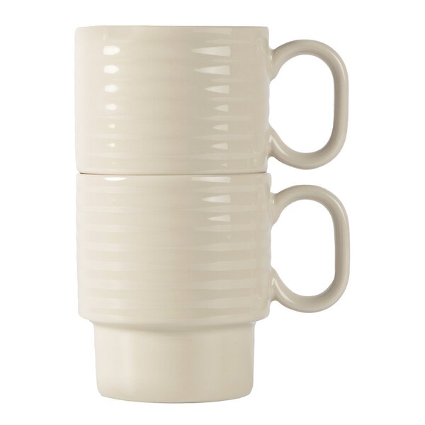 Coffee & More kaffekrus 30 cl 2 stk beige