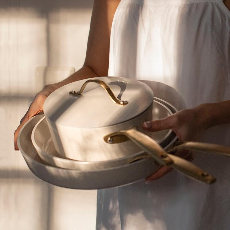 Royal Pearl stekepanne 28 cm hvit