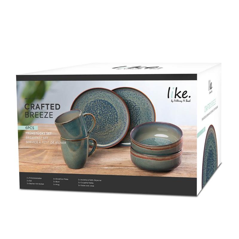 Breeze frokostsett 6 deler
