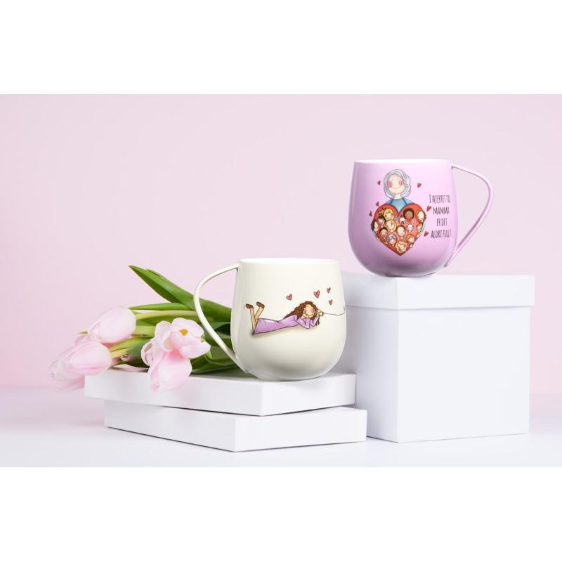 Valentine krus 40 cl lysgrå