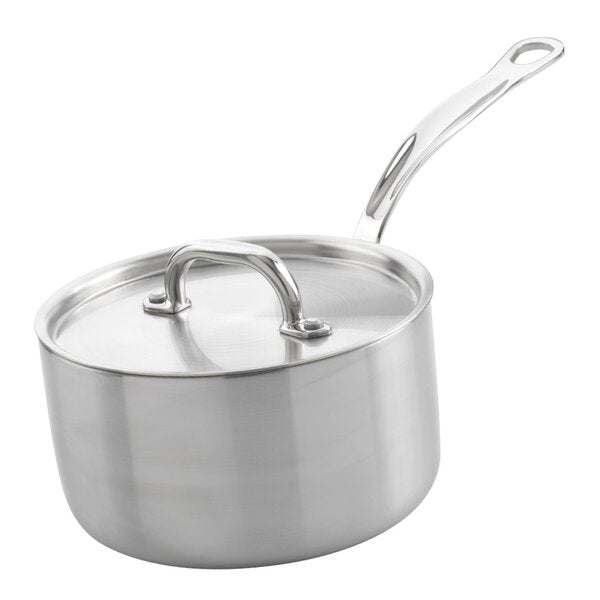 Kasserolle med lokk 1,5L rustfritt stål