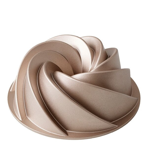 Bakeform bundtform swirl 24x9 cm rose gold