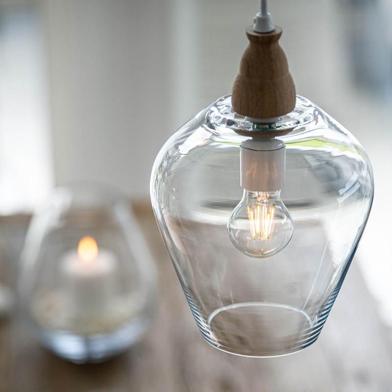Rocks lampe 22 cm klar