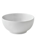 Hvit Riflet skål 18 cm
