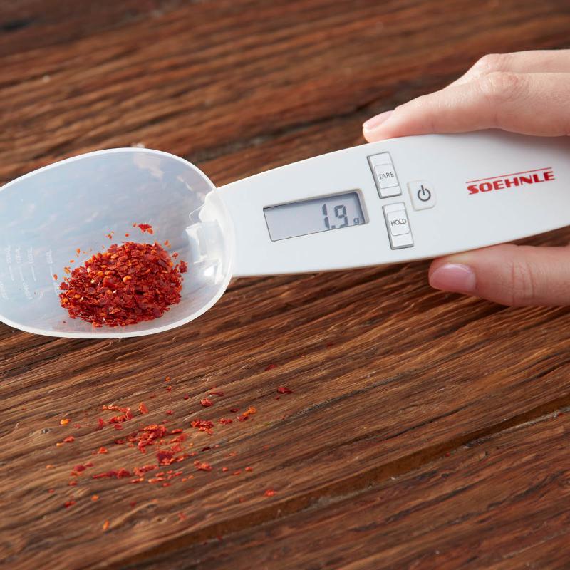 Cooking Star presisjonsvekt 0,1-500 gram skje hvit