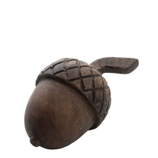 Dekorasjon nøtt 6 cm mangotre