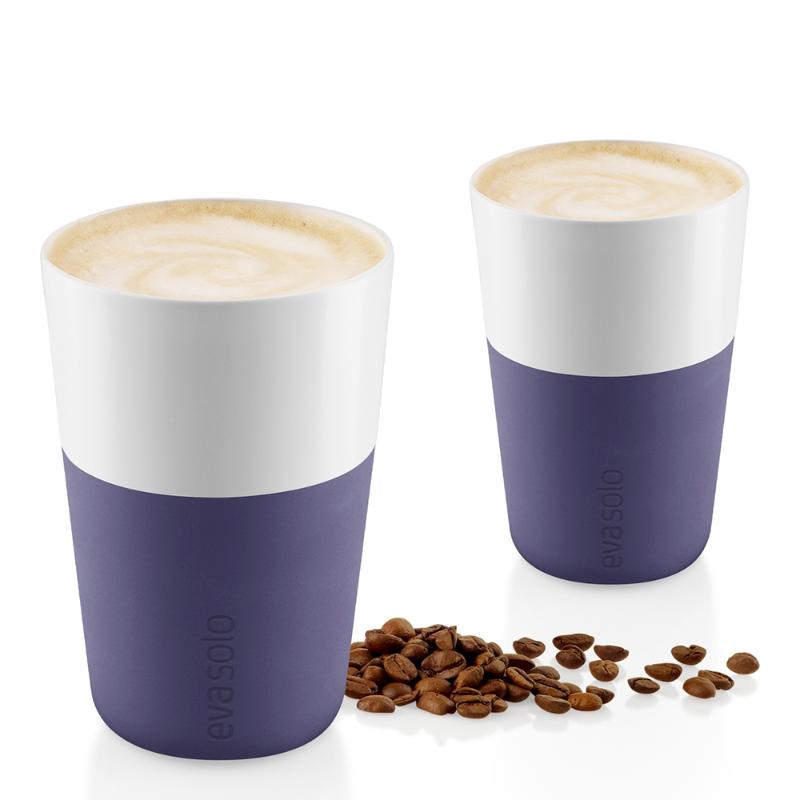 Caffé Latte krus 36 cl 2 stk violet