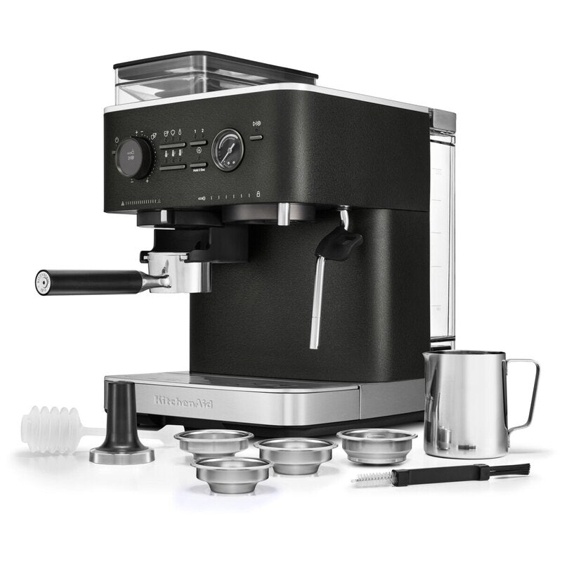 Espressomaskin m/kaffekvern halvautomatisk 5KES6551 cast iron black