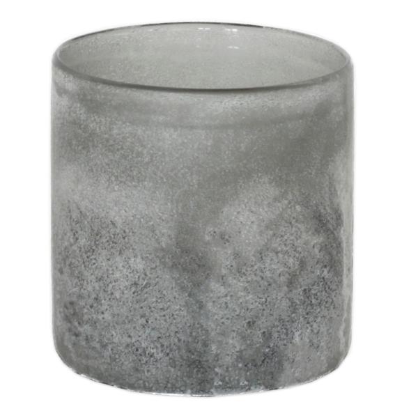 Frost lyslykt 9x9 cm grey