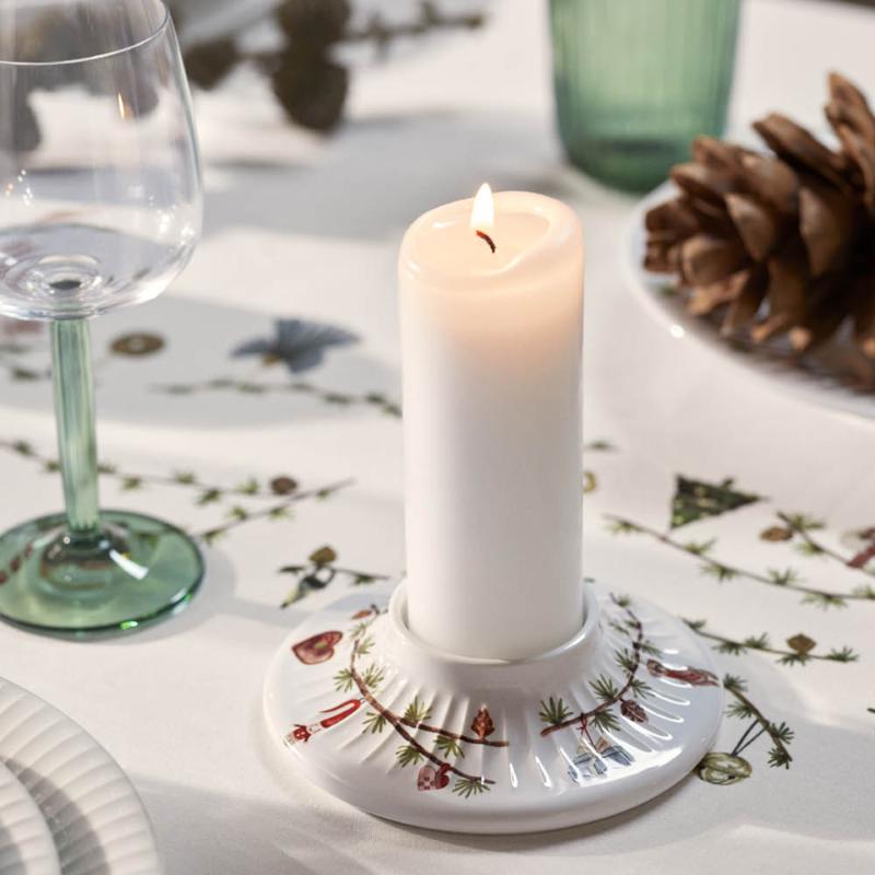 Hammershøi Christmas lysestake 13 cm til kubbelys