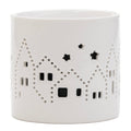 Telysholder juleby medium hvit