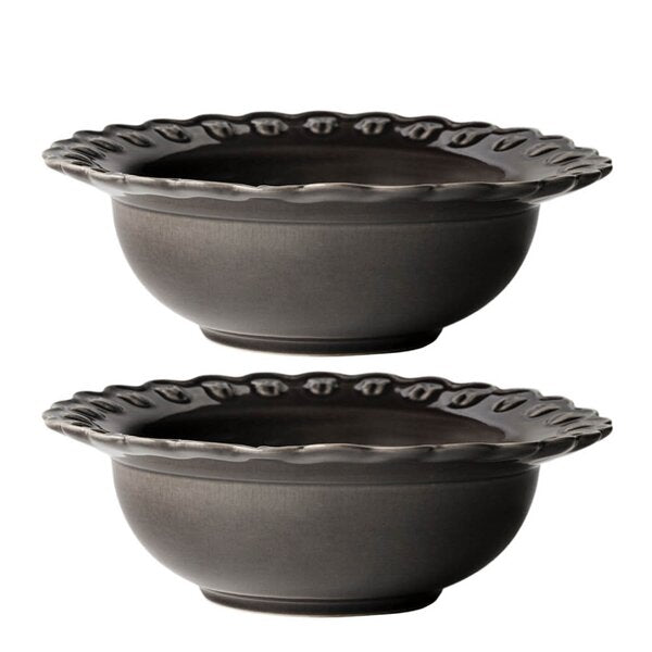 Tulipa dyp tallerken 17 cm 2 stk almost black