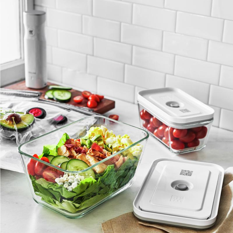 Fresh & Save vakuum box sett 3 stk rektangulær