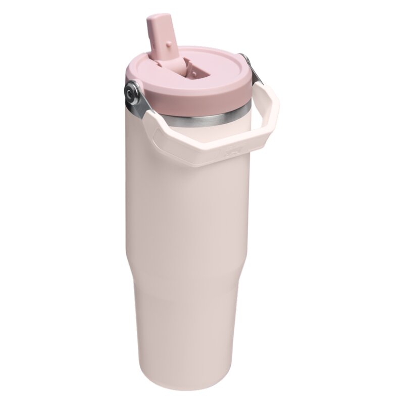 Iceflow flip straw tumbler termoflaske 0,89L rose quartz