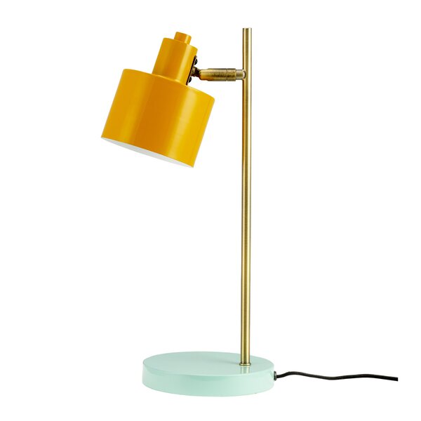 Ocean bordlampe 43 cm curry/messing/turkis