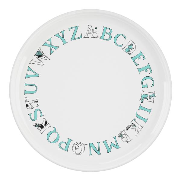 Moomin ABC tallerken 20 cm turqouise