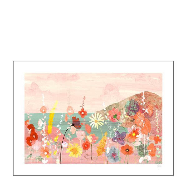 Violets Print House poster 50x70 cm flowerscape