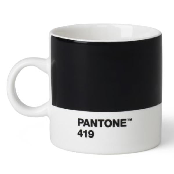 PANTONE espressokopp med hank 12 cl svart
