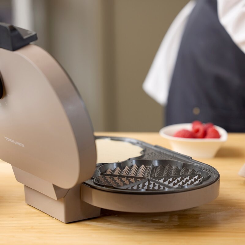 Dobbelt vaffeljern 1600W latte