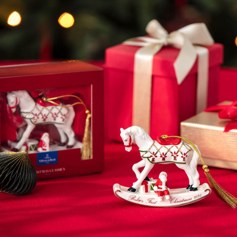 Christmas Classic juletrepynt gyngehest 9 cm