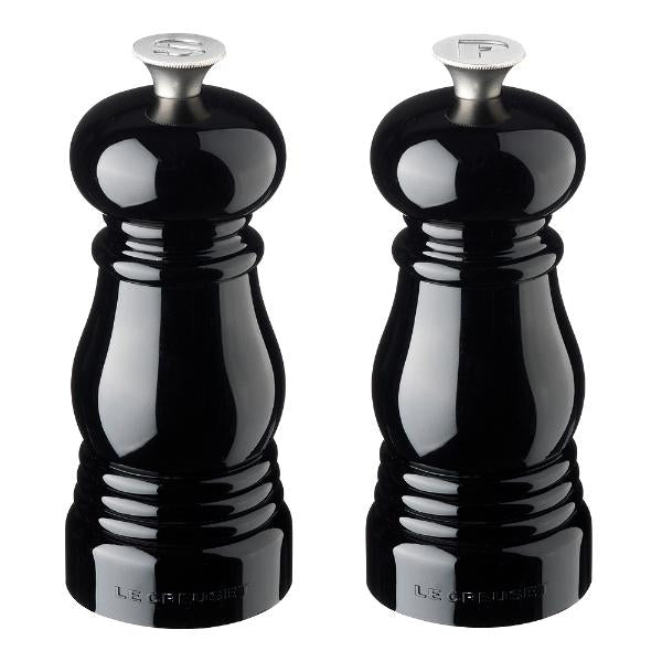 Salt- og pepperkvernsett 11 cm black