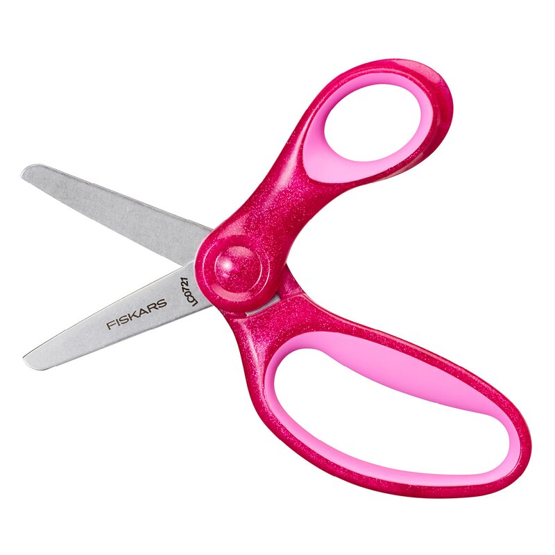 Fiskars Kids saks 6+ år 13 cm glitter lilla