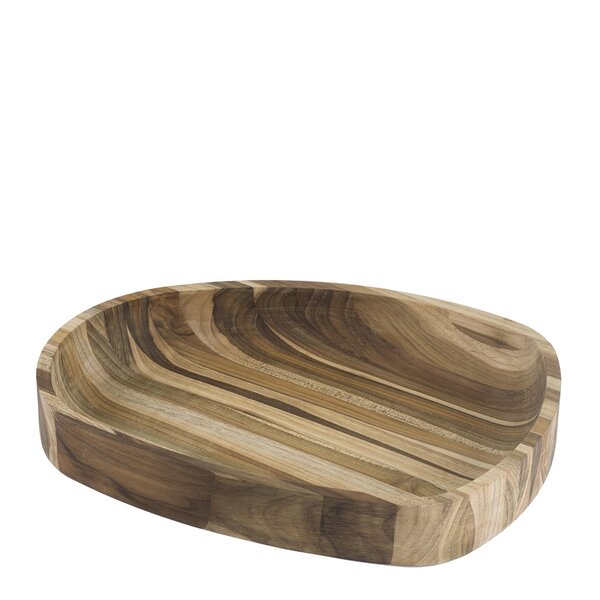 Wooden board bolle 37x30 cm teak