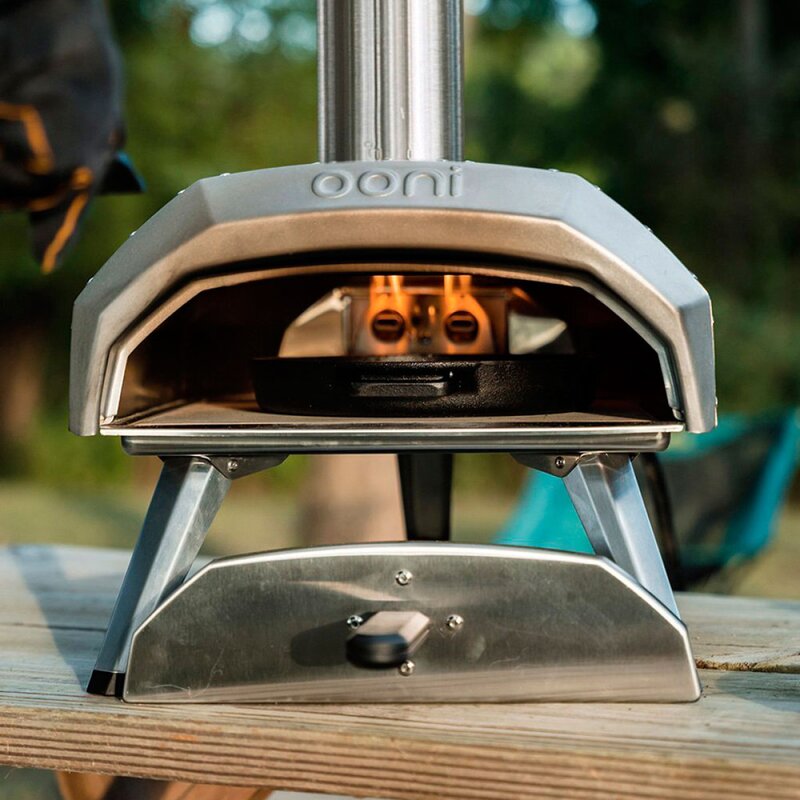 Gassbrenner til pizzaovn stål