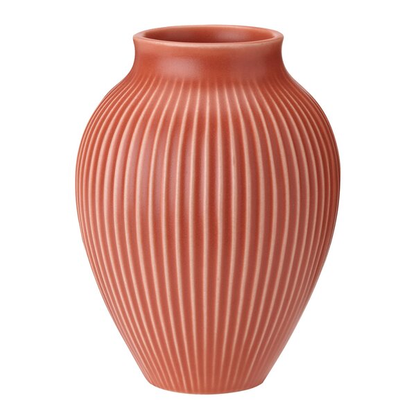 Ripple vase 12,5 cm korall