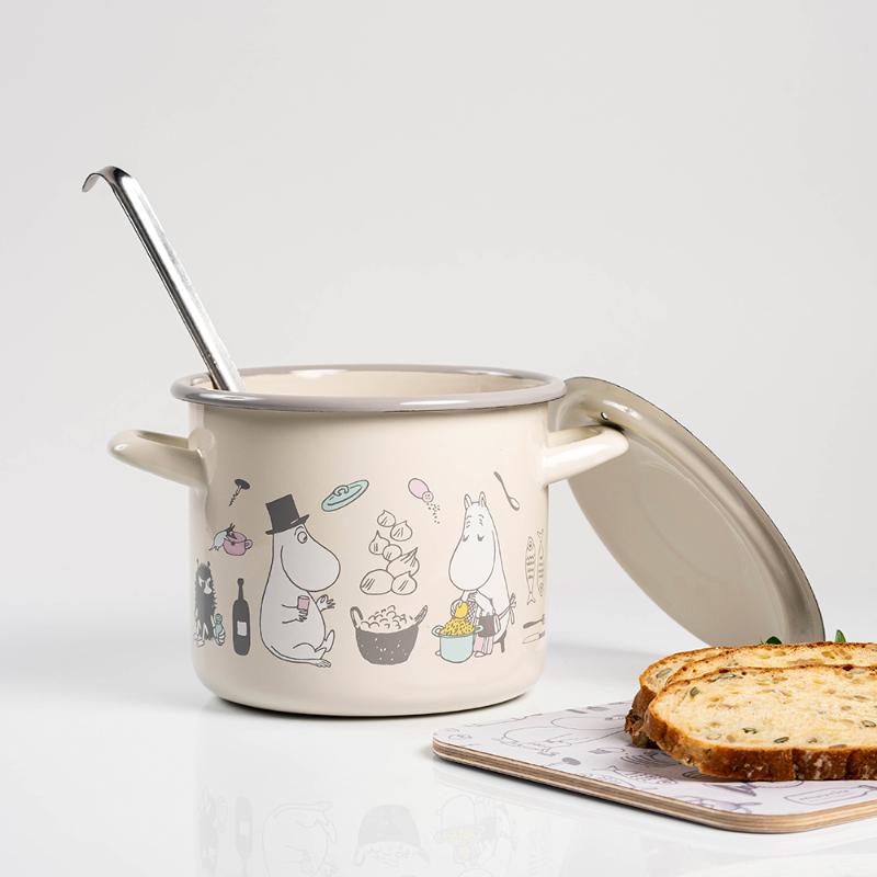 Mummi gryte med lokk 2,5L bon appétit beige
