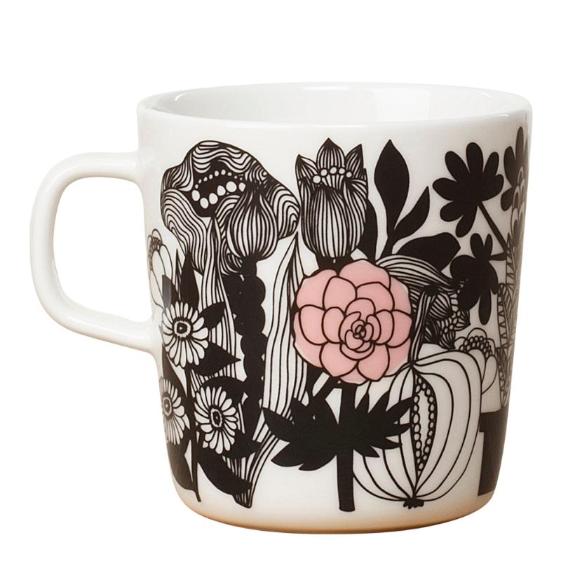 Oiva Siirtolapuutarha krus 40 cl blomster/rosa