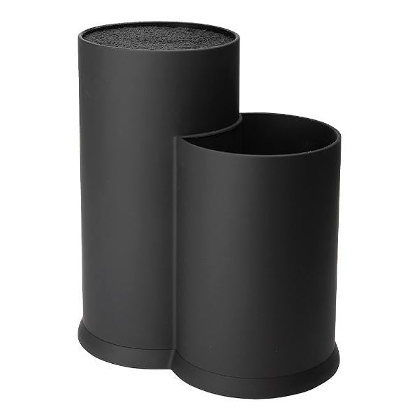 Vida knivblokk og redskapsholder 22,5 cm svart