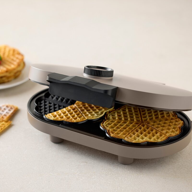 Dobbelt vaffeljern 1600W latte