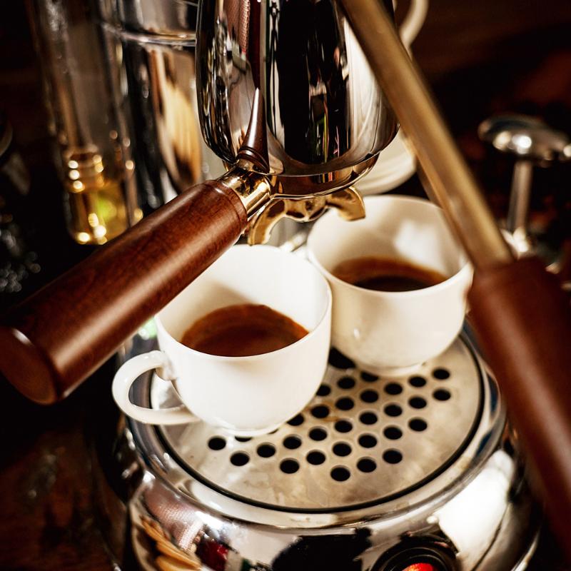 Lever espressomaskin 0,8L expo stål