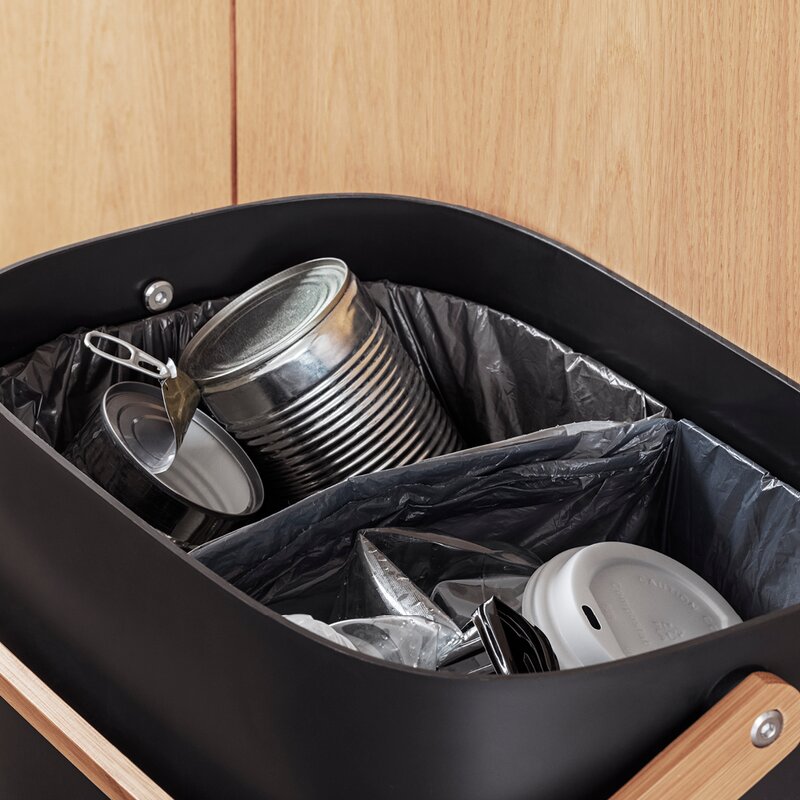 Reflect avfallsbøtte 33L svart