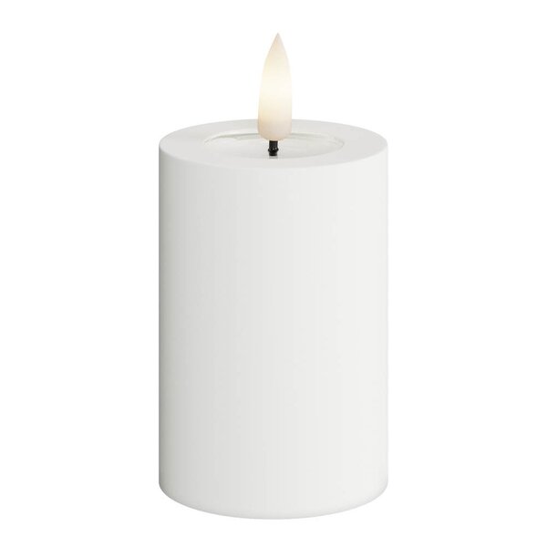 LED utendørs kubbelys 5 x 7,5 cm hvit