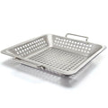 Grillwok perforert 39x3,5x5 cm rustfritt stål