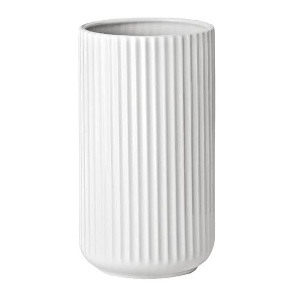 Vase 25 cm hvit