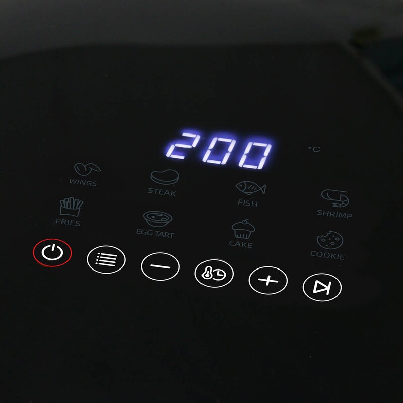 Airfryer doble varmeelementer 5L svart