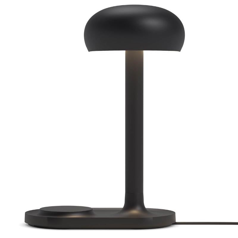 Emendo lampe med trådløs Qi-lader svart