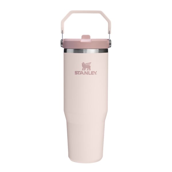 Iceflow flip straw tumbler termoflaske 0,89L rose quartz