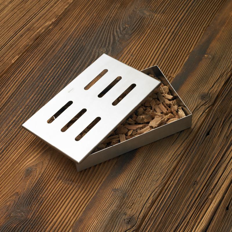 Røykboks til grill 21,5x13,5x3,5 cm 18/10 stål