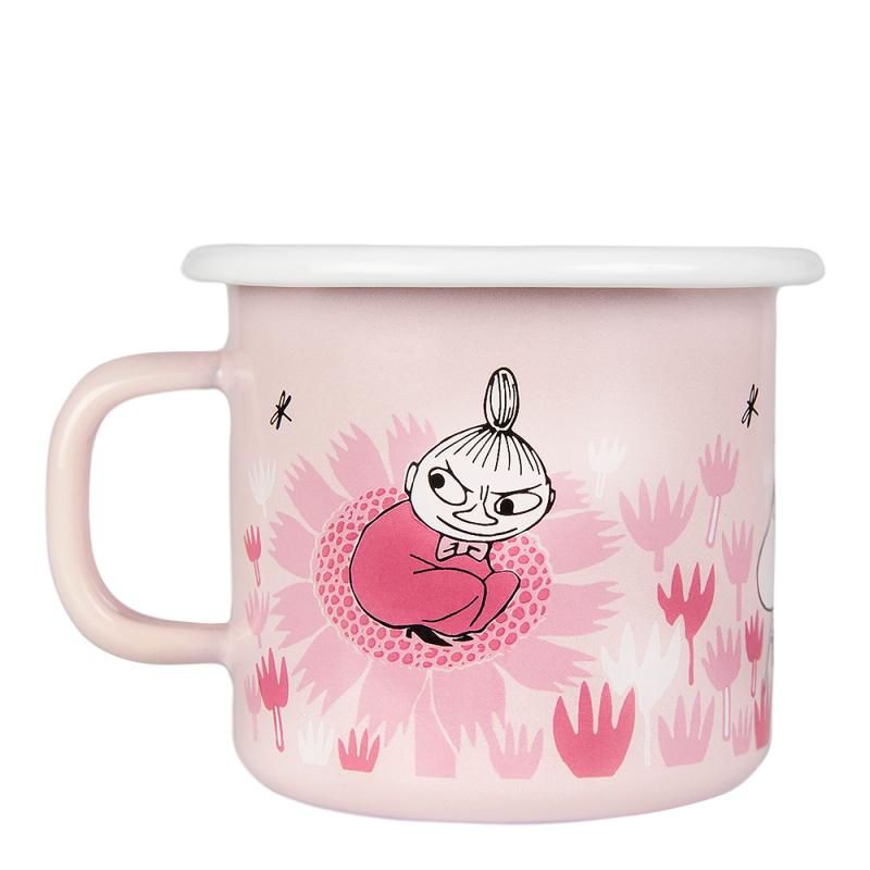 Mummikopp Emalje I hagen 25 cl rosa
