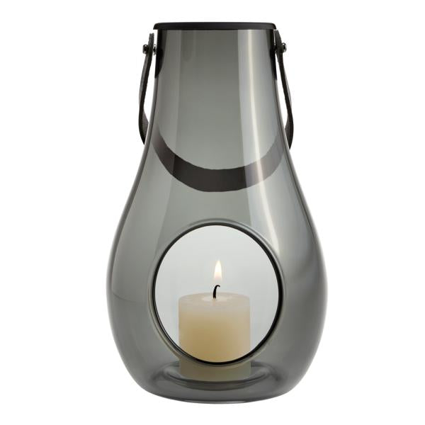 Design With Light hurricane lanterne 25 cm smoke